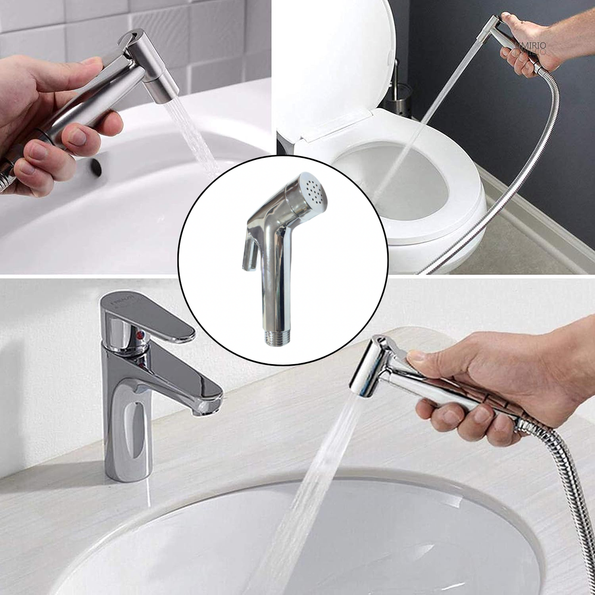 Ducha Teléfono Spray Cromada 1.20 cm+ Registro Regulación
