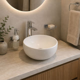 Lavamanos Sobreponer Round Deluxe Porcelana Blanca 39 x 39 cm