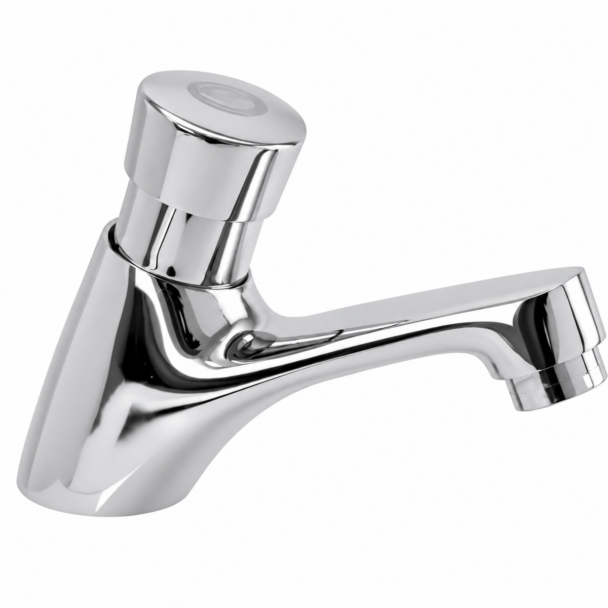 Llave Push En Bronce – Producto aislado sobre fondo blanco