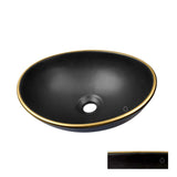 Lavamanos Cerámica Canoa Negro Mate