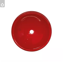 Lavamanos de Cristal Rojo de 38 cm: Diseño Color y Elegancia