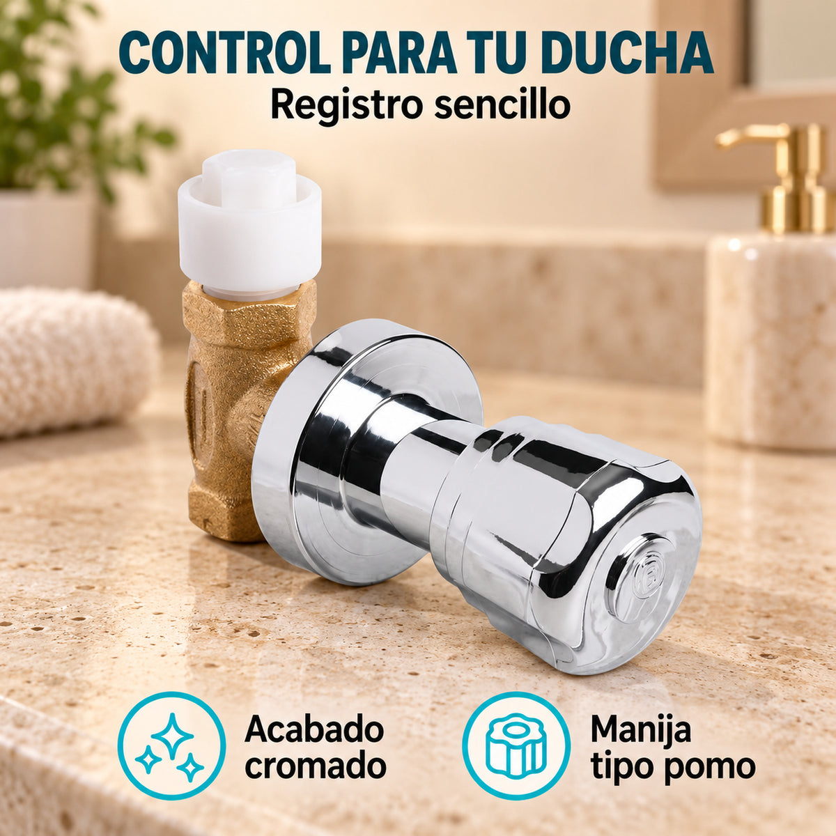Diseño y características del registro de ducha
