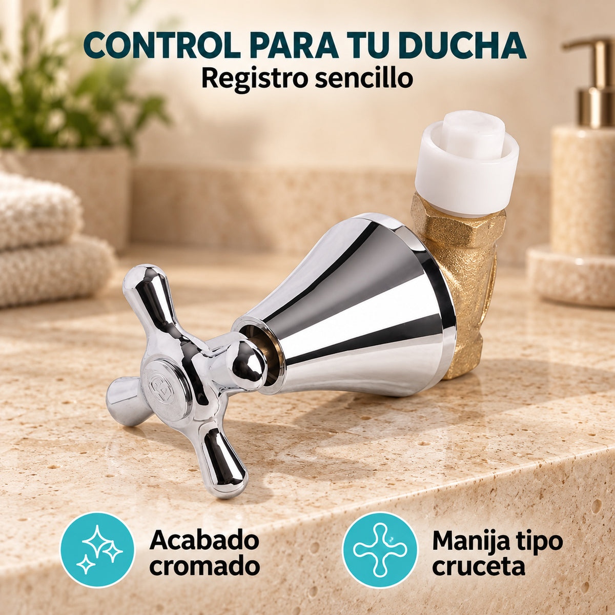 Diseño y características del registro de ducha