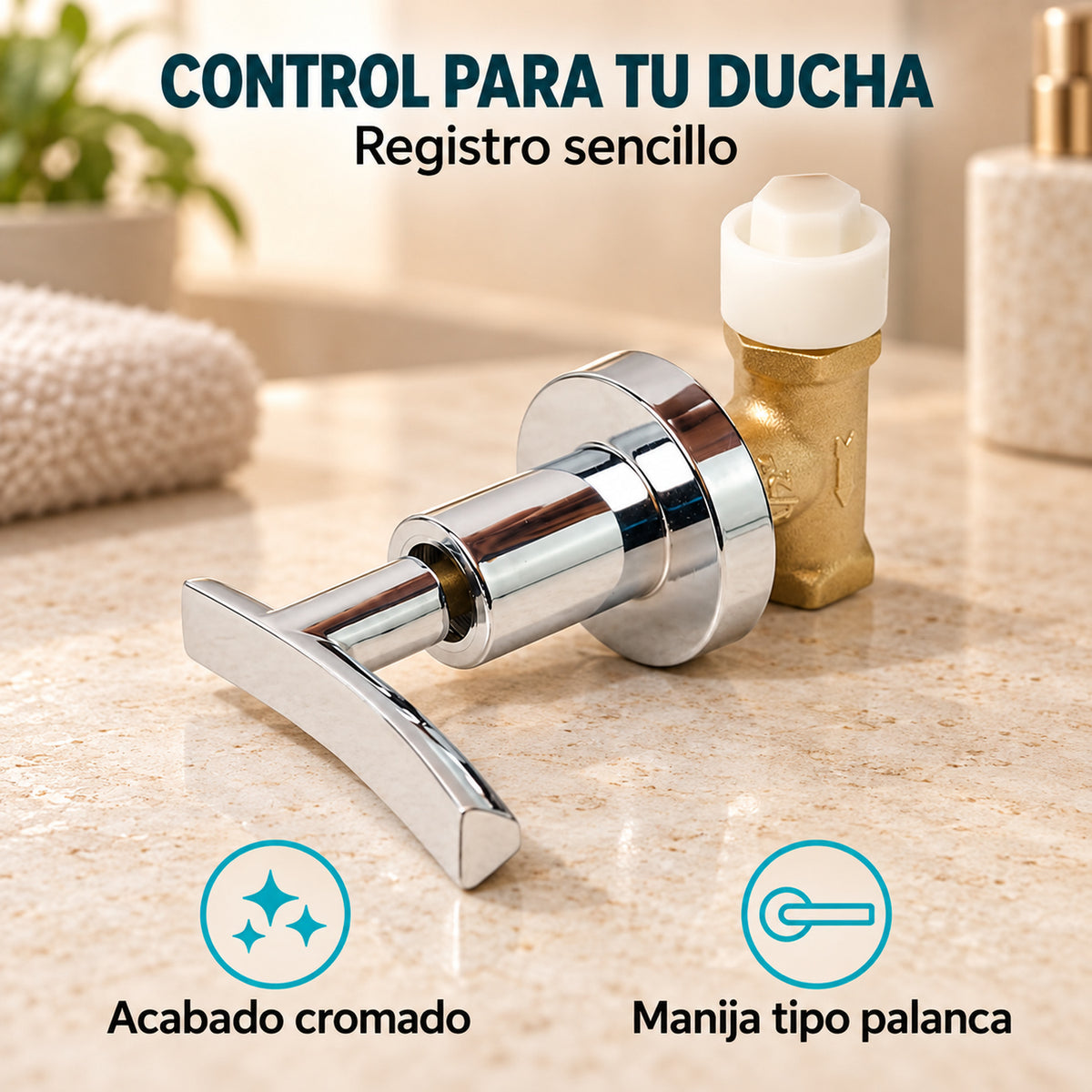Diseño y características del registro de ducha