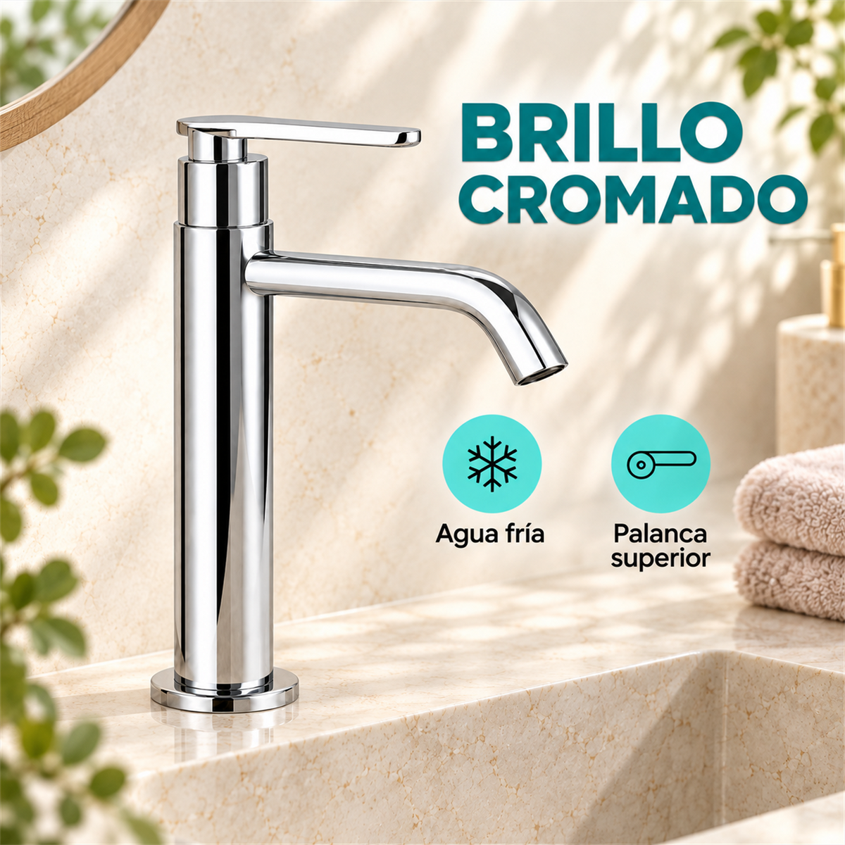 Características de Llave De Agua Fría Cromada
