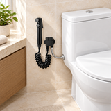 Ducha Bidet Tipo Piano Negra Con Manguera En Espiral - ambientación adicional