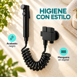 Ducha Bidet Tipo Piano Negra Con Manguera En Espiral - detalle