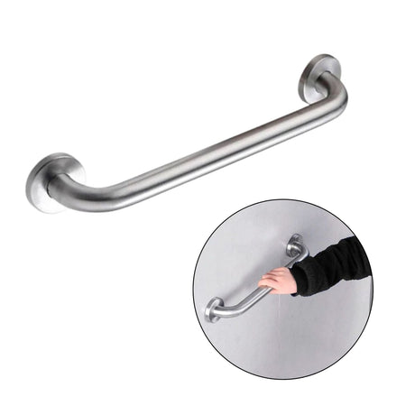 Combo Ducha Eléctrica Victory Slim Blanca 110 V + Barra de Seguridad Acero Inoxidable Cromada 50 cm