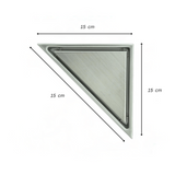 Desague Piso Triangular Acero Inoxidable Antiodor 15x15