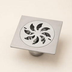 Rejilla de Piso Antiodor en Acero Inoxidable 10 × 10 cm
