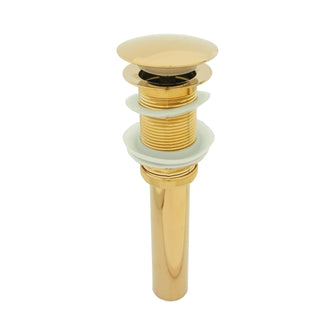 Desagüe Push para Lavamanos Dorado Cuerpo en Bronce
