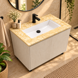 Combo Mueble De Baño Con Lavamanos Estampado 50 X 40 Cm - ambientación adicional