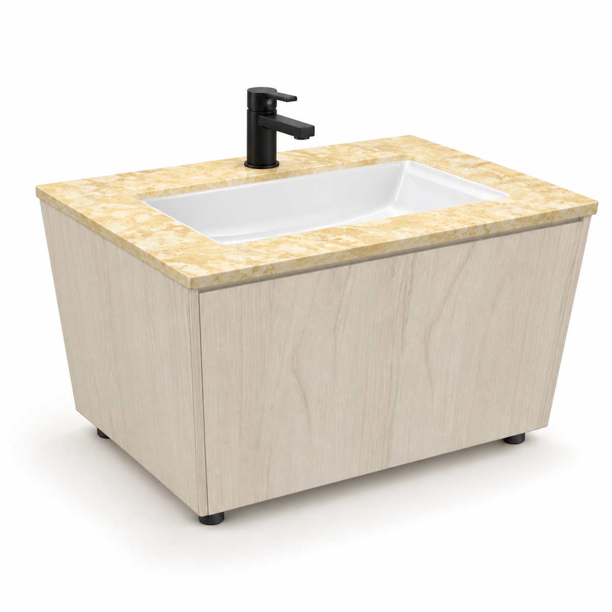 Combo Mueble De Baño Con Lavamanos Estampado 50 X 40 Cm - fondo blanco