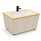 Combo Mueble De Baño Con Lavamanos Estampado 50 X 40 Cm - fondo blanco