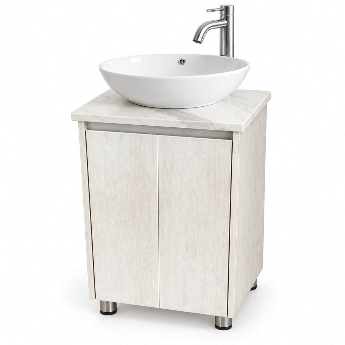 Combo Mueble De Baño RH Con Lavamanos En Mármol 41 X 41 Cm - producto sobre fondo blanco