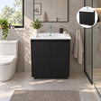 Combo Mueble De Baño RH Negro Con Lavamanos Cerámico 50 X 40 Cm - ambientación principal