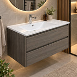 Combo Mueble De Baño RH Flotante Con Lavamanos Integrado 80 X 47 Cm - ambientación cercana