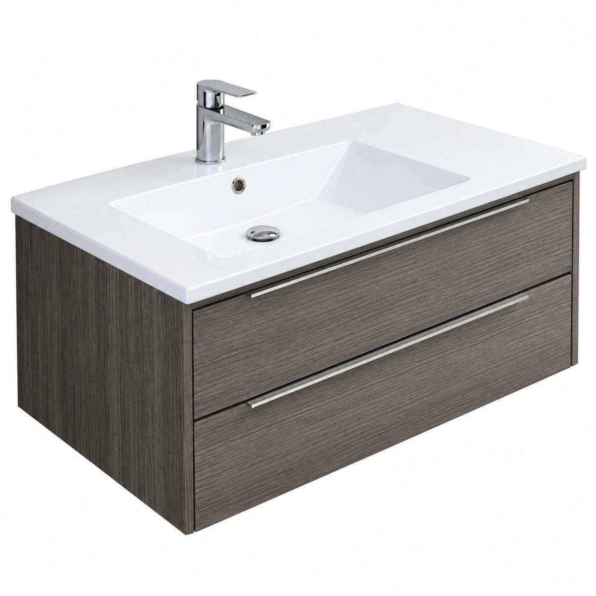 Combo Mueble De Baño RH Flotante Con Lavamanos Integrado 80 X 47 Cm - producto sobre fondo blanco