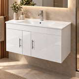 Combo Mueble De Baño RH Flotante Con Lavamanos Integrado 90 X 47 Cm - ambientación cercana