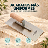 Llana Profesional Lisa Con Mango De Madera — caracteristicas