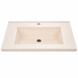 Lavamanos Integrado De Porcelana Beige 60 X 46 X 18 Cm - producto sobre fondo blanco