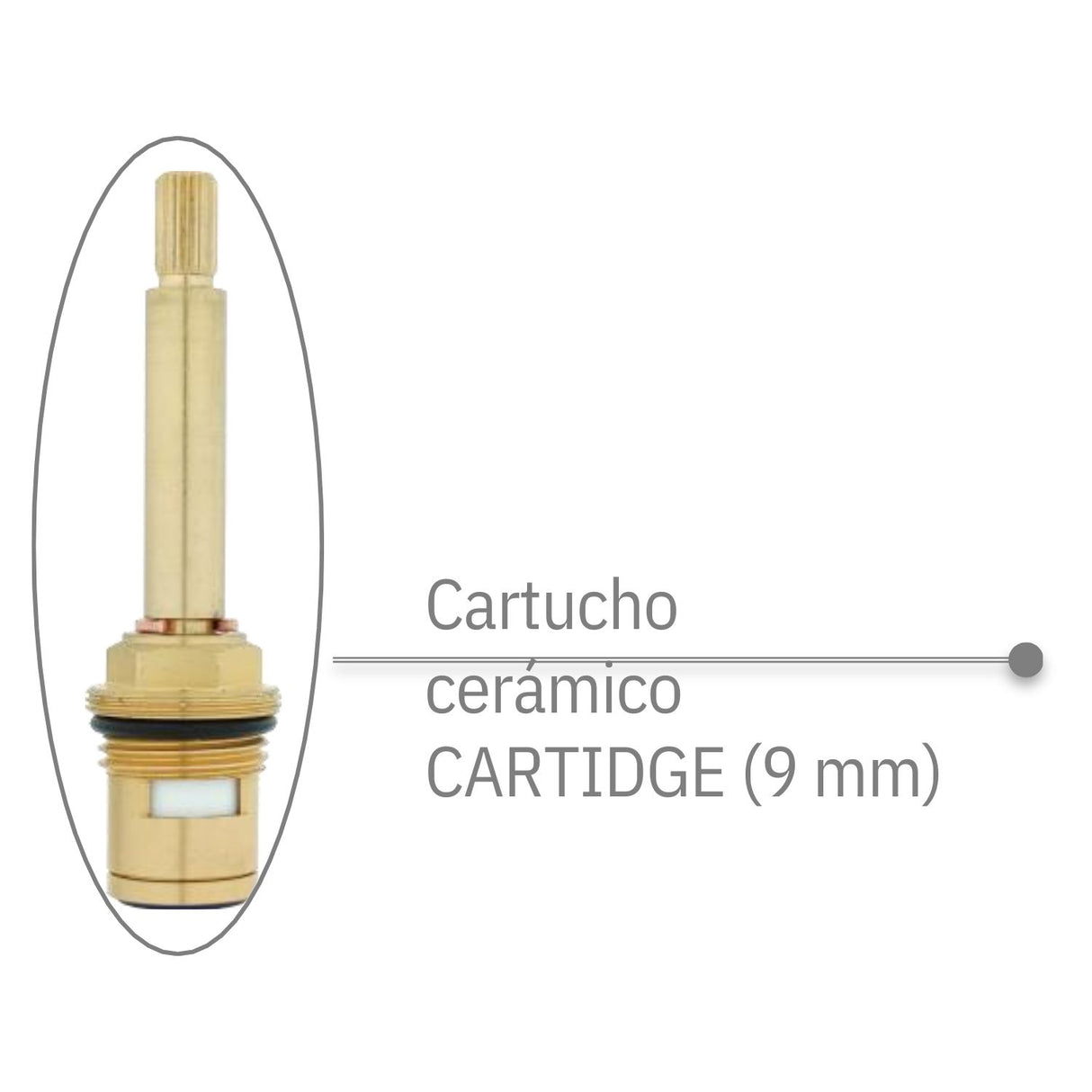 Manija Griferia Metálica Cruz Cromo Rossa Agua Fría