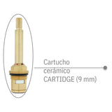 Manija Griferia Metálica Cruz Cromo Rossa Agua Fría