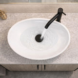 Combo Lavamanos Canoa Blanco 41x33 + Llave Alta Negra 30 cm + Sifón Push Negro | Kit Completo Baño Moderno