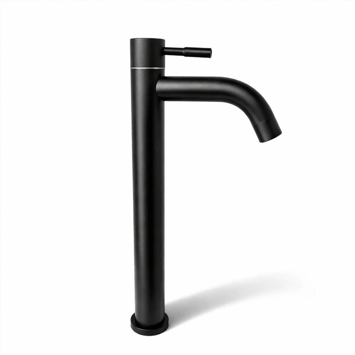 Combo Lavamanos Canoa Blanco 41x33 + Llave Alta Negra 30 cm + Sifón Push Negro | Kit Completo Baño Moderno