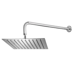 Ducha Regadera de Metal Cuadrada 20Cm-Cromo