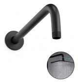 Tubo Negro 35 cm Tipo L Acero inoxidable para Regadera