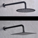 Tubo Negro 35 cm Tipo L Acero inoxidable para Regadera