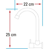 Bc Griferia Llave Individual De Pared, Sistema Economizador.
