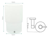 Porta Vaso Baño Metal Inoxidables Satín De Lujo