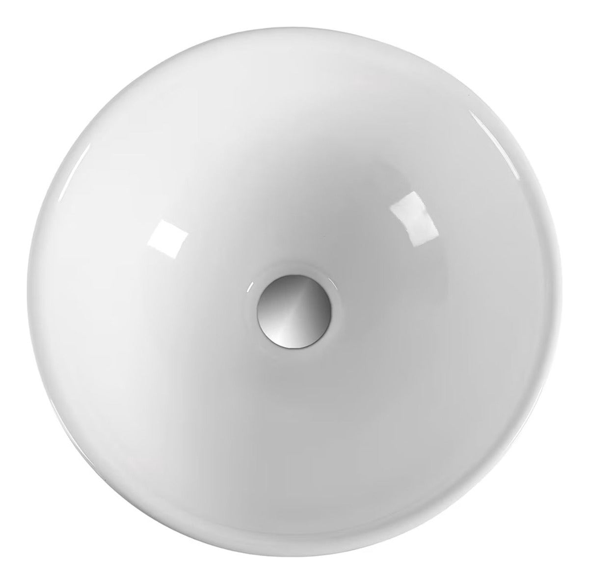 Lavamanos Redondo Oslo 32x10 cm Blanco Tipo Vessel