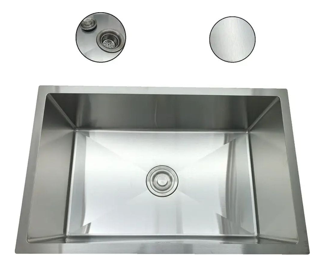 LAVAPLATOS SATINADO 76X45 EN ACERO INOX 304