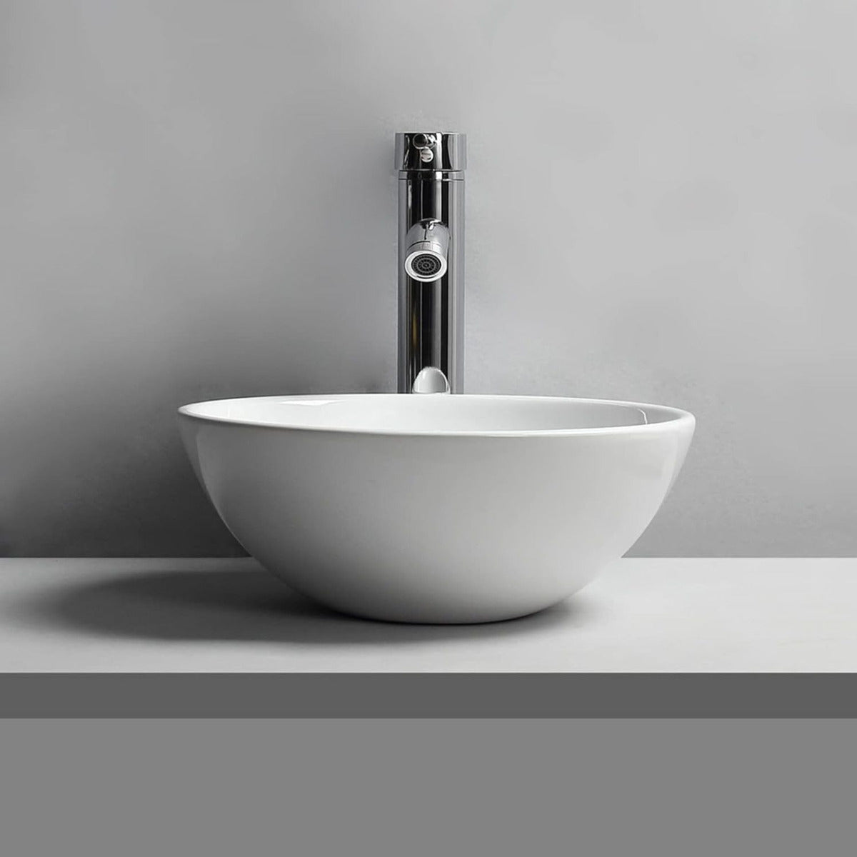 Lavamanos Redondo Oslo 32x10 cm Blanco Tipo Vessel