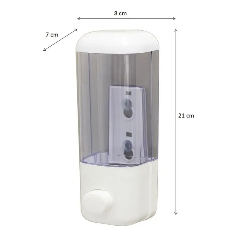 Kit X 4 Dispensador De Jabon Liquido Push, Cierre Hermetico