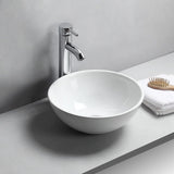 Lavamanos Redondo Oslo 32x10 cm Blanco Tipo Vessel