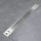 Rejilla Acero Rectangular 60cm X 10cm Para Piso Zona Común