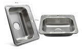 Lavaplatos 53x43cms Acero Inoxidable con canastilla