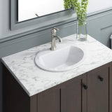 Lavamanos De Empotrar - Sobreponer Rennes Blanco 52 x 46 cm Blanco Con Rebose