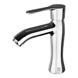Llave Lavamanos Cuerpo Esbelto Pico Redondo Metalico De Alta