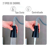 Grifería Monocontrol Lavaplatos Extensible Negro