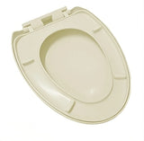 Tapa Asiento Sanitario Alongado Cierre Suave Beige/bone