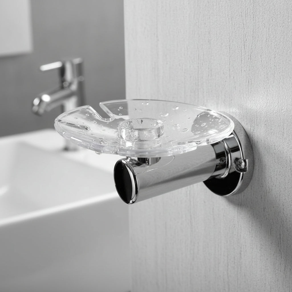 Portacepillos De Baño Pamo Salento Práctico Y Elegante Plateado