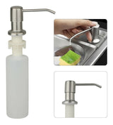 Griferia Lavaplatos Industrial Cromada Con Dispensador Jabon