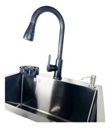Lavaplatos Negro Premium 50x45 Acero Inoxidale 304