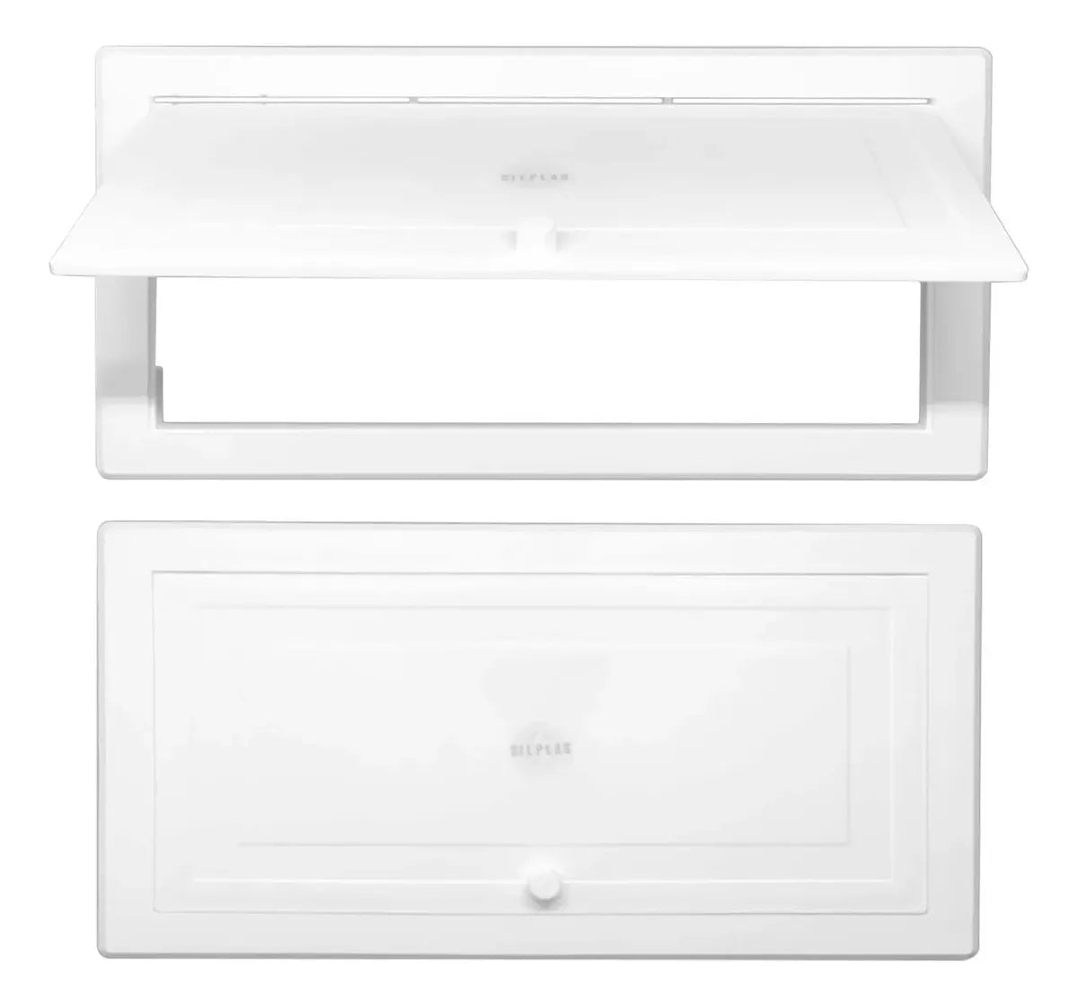 Tapa Registro Plástico Blanco De Int 30 X 15 Alta Calidad