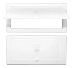 Tapa Registro Plástico Blanco De Int 30 X 15 Alta Calidad